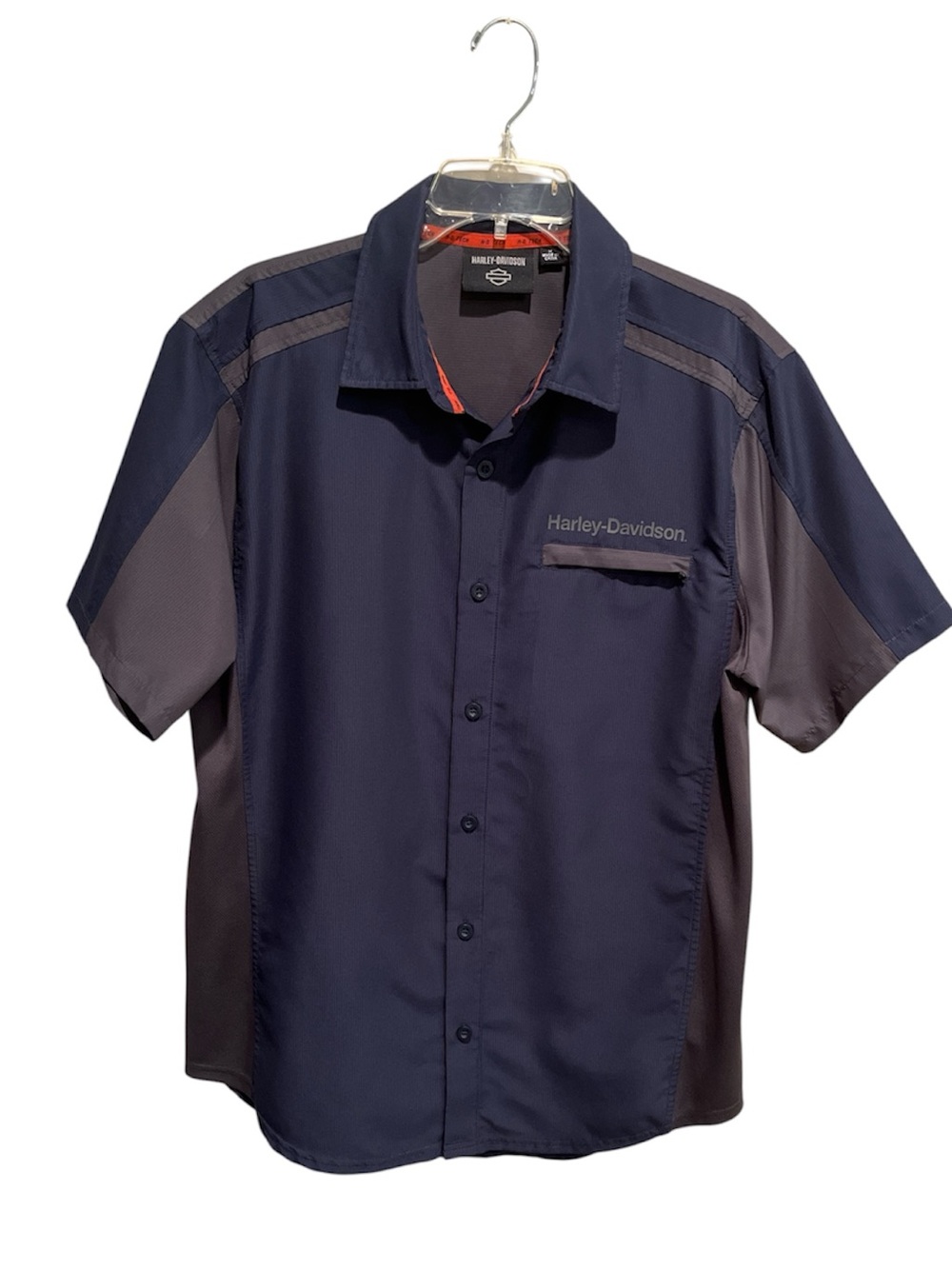Harley-Davidson Men's Performance Short Sleeve Button Down Shirt M - NWOT - Picture 3 of 13